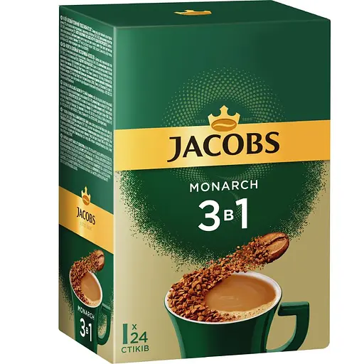 Напій кавовий Jacobs Monarch 3 в 1, 15 г (764878) - фото 2