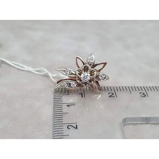 Золотые серьги Гаразд с бриллиантами. 303250 - фото 5