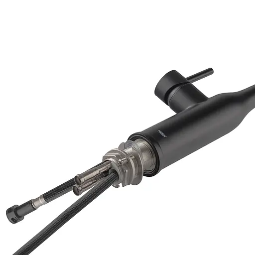 Змішувач для кухні з висувним виливом Koer KI-70004-05 KR3386 Чорний матовий - фото 2