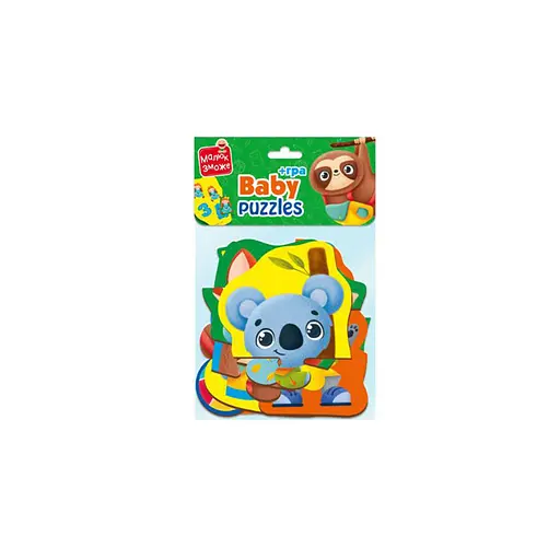 Пазли максі з грою Малюк Зможе «Тварини та Іграшки» Vladi Toys VT1722-23 Укр - фото 2