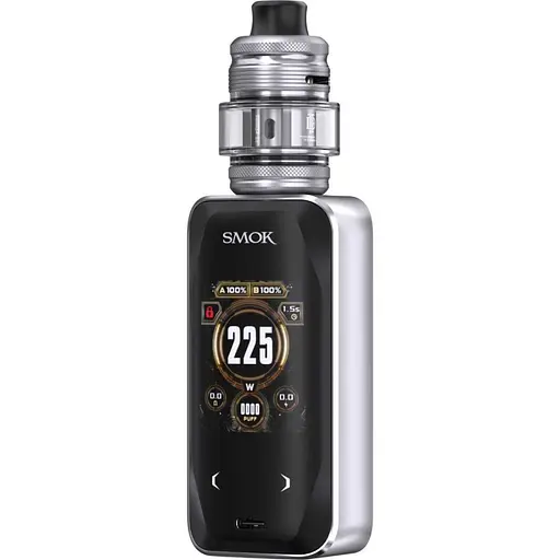 Електронна сигарета Smok X-PRIV Plus 225W with TF-D Sub-ohm Tank 5.5ml Kit Silver Lines (18834) - фото 1