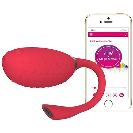 Смарт-виброяйцо Magic Motion Fugu Red - фото 2