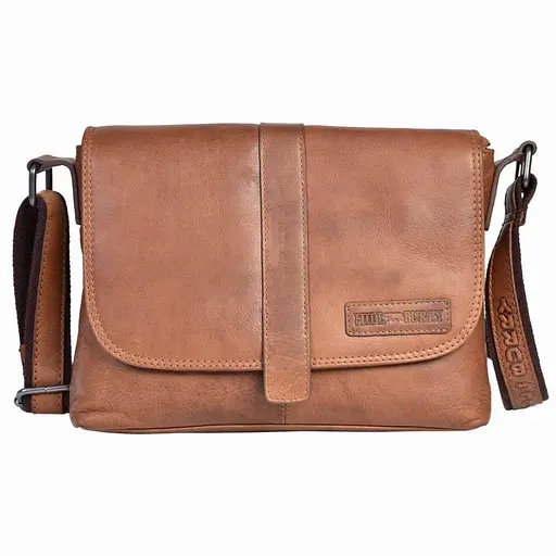 Чоловіча шкіряна сумка через плече Hill&Burry 28х22х8 см sum0025741 - фото 4