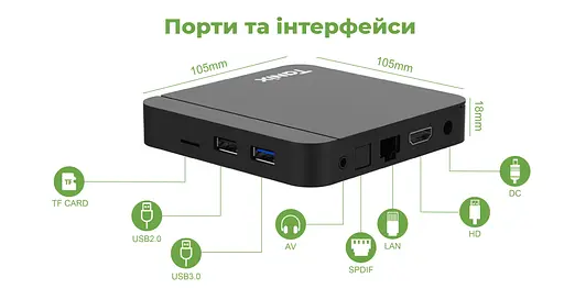 Смарт ТВ приставка Tanix W2 4/64Gb Amlogic S905W2 Android TV 11. Медіаплеєр 4K HDR - фото 8