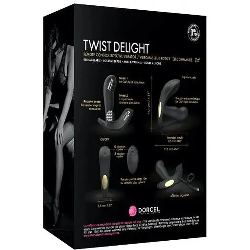 Універсальний вібратор з масажем перлами Dorcel Twist Delight - фото 11