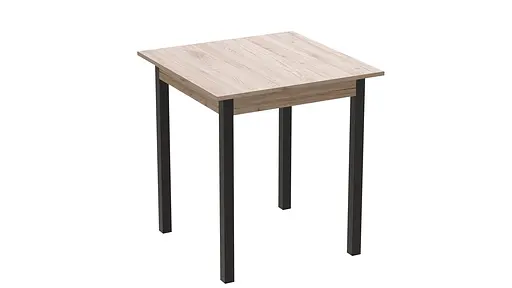 Стіл кухонний Ferrum-decor Агата 75x80x80 Чорний ДСП Сан-Марино 16мм (FRD-105637)