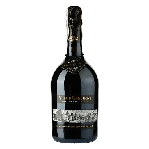 Вино ігристе Cleto Chiarli Lambrusco Grasparossa Villa Cialdini, червоне, сухе, 0,75 л (45510) - фото 1