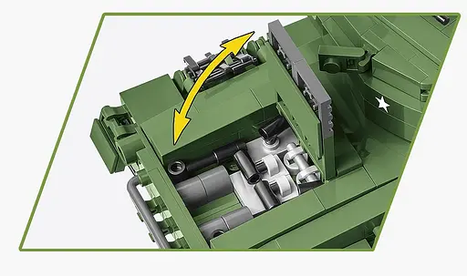 Конструктор COBI-2543 Американський танк M24 Chaffee 1:35 (590 деталей) - фото 6