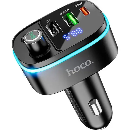 FM-трансмітер Hoco E62 Fast PD20W+QC3.0 BT FM Transmitter (756299) [85427] - фото 2