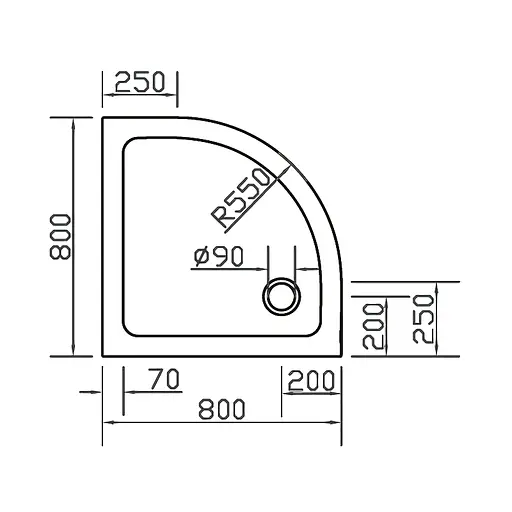 Душевой поддон Eger 80x80 см SMC с панелью и ножками 599-8080R fullset - фото 6