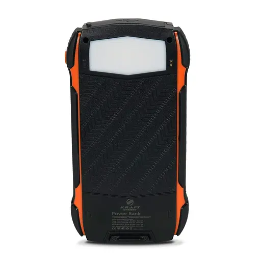 Повербанк з сонячною панеллю 30000mAh Power Bank Kraft TPB-1830SLP Orange 18W QC2.0 LED-ліхтар (43-00040)