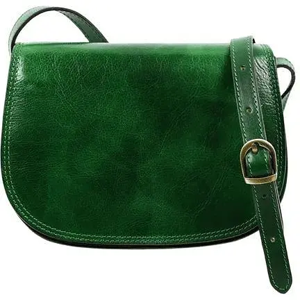 Кожаная женская сумка кросс-боди Time Resistance 25х18х9 см sum0026327 - фото 1