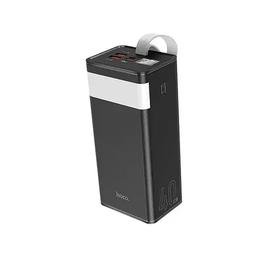 Зарядное устройство для телефона Power bank HOCO J86 Powermaster с фонарем 40000mAh Черный - фото 1