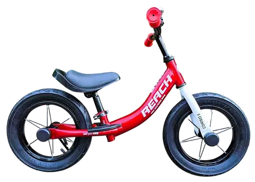 Велобег Corso Reach, стальная рама, колесо 12", надувные колеса, подножка, подставка для ног, звонок RC-4609-50