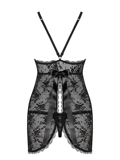 Комплект білизни Obsessive Behindy S/M чорний - фото 5