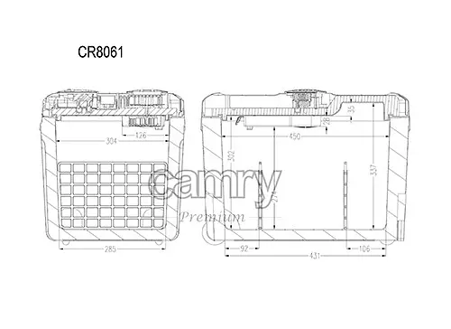Туристический холодильник Camry CR 8061  45 л - фото 7