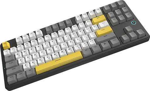 Клавіатура Ajazz AK870 V2 Flying Fish switches Black Gray Yellow (AK870-V2-FF-BGY) - фото 4