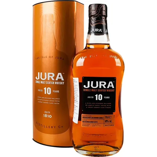 Віскі Jura 10yo Single Malt Scotch Whisky в тубусі 40% 0.7л (11464) - фото 1