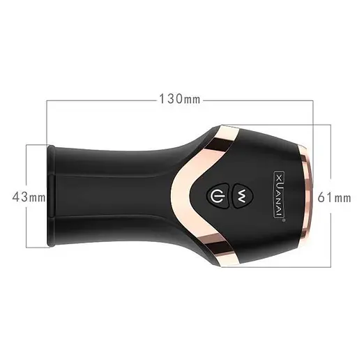 Автоматический вибромастурбатор Xuanai 12 режимов Черный K0733-1 - фото 5