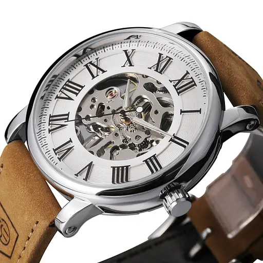 Наручний годинник Forsining Vintage Pro Сріблястий (3275) - фото 4