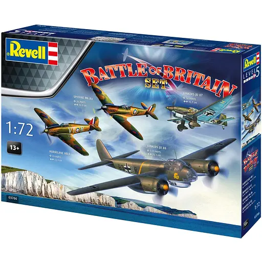 Сборная модель-копия Revell В честь 85-летия Битвы за Британию 4 самолета 1:72 (RVL-03766) - фото 2