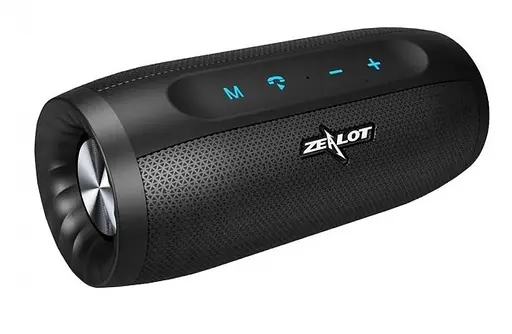 Бездротова Bluetooth колонка Zealot S16 стереозвук HiFi (Чорний)
