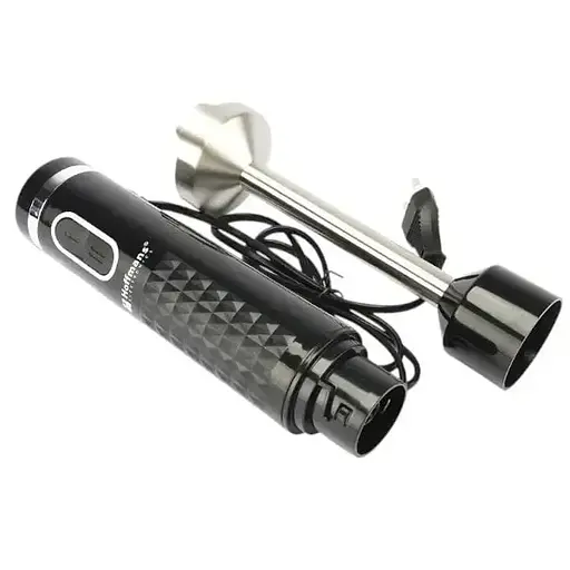 Блендер занурювальний Hoffmans HM-8036 нержавіюча сталь 2 швидкості 1000 Вт Чорний - фото 5