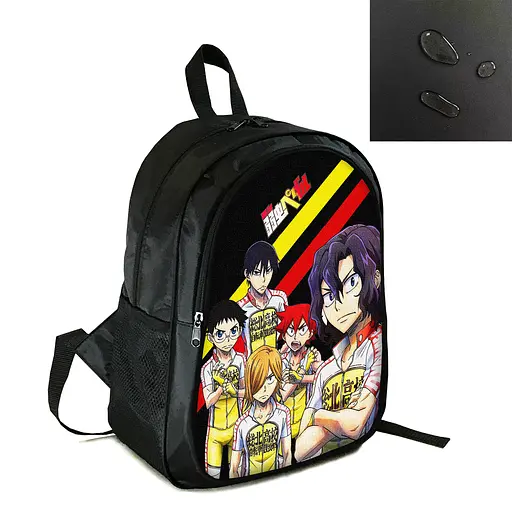 Рюкзак городской/школьный 38×28см с принтом Аниме Боягузливый велосипедист/Yowamushi Pedal детский, подростковый, мужской (4118)