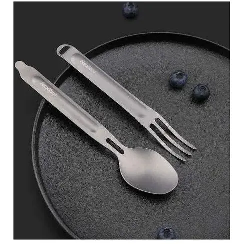 Туристичний набір Nextool титанові Chigo виделка + ложка 