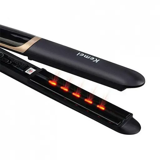 Інфрачервоний випрямляч для волосся Kemei 2219 з терморегулятором керамічний - фото 5