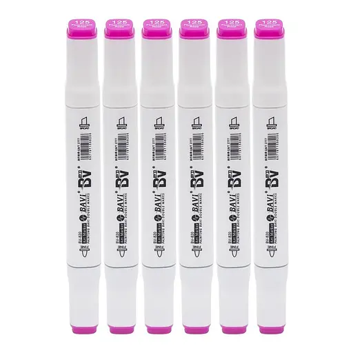 Скетч-маркер двусторонний Bavi №125, на спиртовой основе, 10 шт.