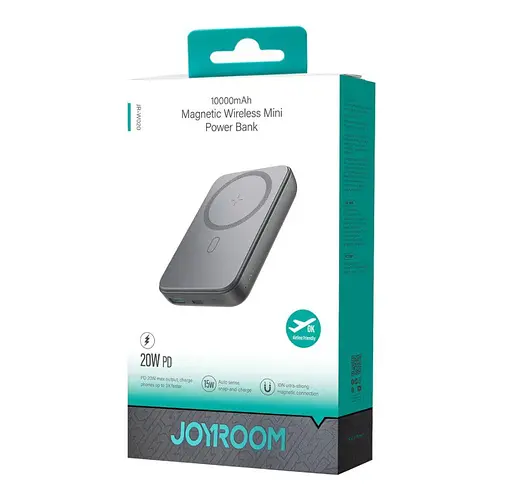 Повербанк Powerbank Joyroom Magnetic Wireless JRW020 10000mAh PD20W MagSafe 15W Back - фото 5
