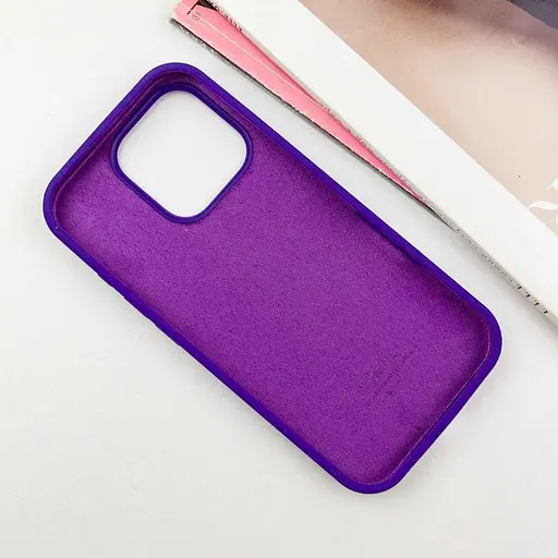 Чехол Epik Silicone Case Full Protective AA для Apple iPhone 16 Pro 6.3 Фиолетовый/Ultra Violet - фото 3
