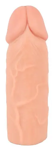 Насадка на пеніс Nature Skin Extension Sleeve 15,5 см (тілесний) - фото 13