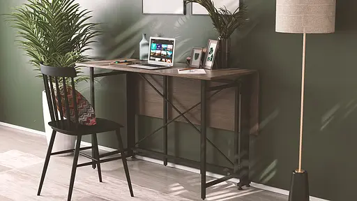 Стіл-книга трансформер Оріон 3 Ferrum-decor 750x1150x880 Чорний метал ДСП Дуб Сонома Трюфель 16 мм (FRD-105085) - фото 6