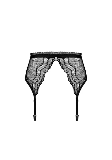 Пояс для панчох Obsessive Isabellia L/XL чорний - фото 7