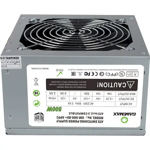 Блок живлення GameMax GM-500-80+ APFC 500W (GM-500 80+ APFC) - фото 3