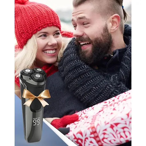 Електробритви Rantizon Вологі та сухі водонепроникні перезаряджувані бритви з тримером - фото 6