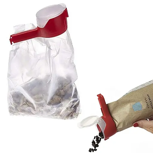 Універсальна кліпса-дозатор затискач для пакетів SpiderJuice Seal (2 шт. у наборі), Kitchen Master 87729 - фото 1