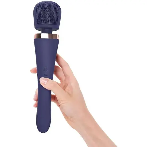 Вібромасажер із силіконовою щіточкою Love to Love Brush Crush - Midnight Indigo - фото 5