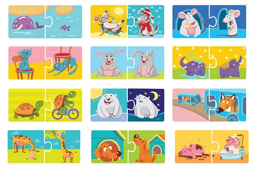 Детские пазлы Противоположности DoDo 300151, 24 элемента - фото 3