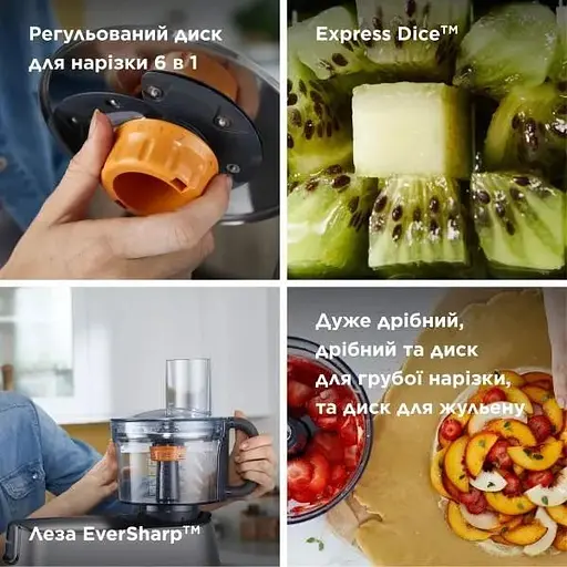 Насадка кухонный комбайн (овочерезка, измельчитель, кубики нарезка) Kenwood KAH 65.000 PL MultiPro (KAH65.000PL) - фото 5