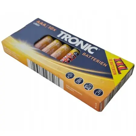 Щелочные батарейки Tronic LR3 AAА 1.5V 10 шт - фото 2