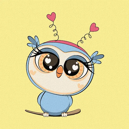 Картина за номерами Rosa Start Совеня 15х15 см з мольбертом - фото 2