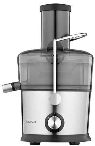 Соковыжималка Ardesto JEG-800, Black/Silver, центробежная, 800Вт, емкость для сока 1000мл, 2 скорости, горловина "целое яблоко" 75мм, малошумный двигатель, противоскользящие ножки - фото 2