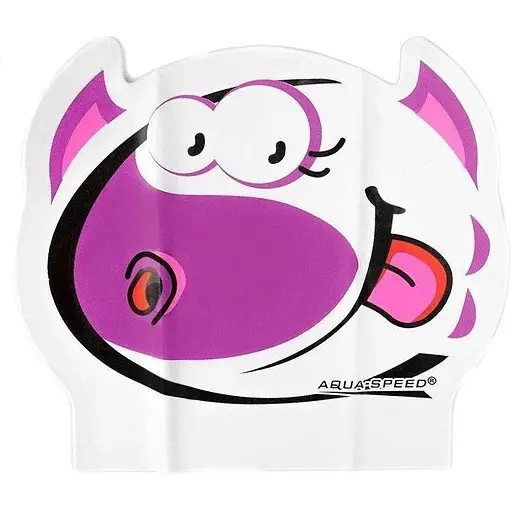 Шапочка для плавання Aqua Speed Zoo Latex White (1000-116-rex)