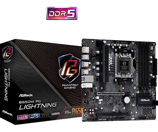 Материнская плата ASRock B650M PG Lightning Socket AM5 (B650M PG Lightning) - фото 4