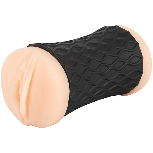 Подвійний мастурбатор Nature Skin Pussy Ass тілесний