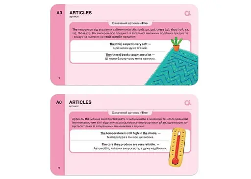 Настольная игра English Student Карточки для изучения английского языка English Student - English Grammar А0-В2 (укр.) (591226029) - фото 4