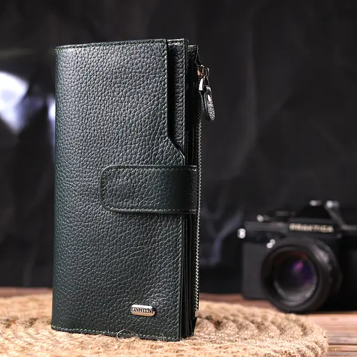 Женский кожаный кошелек Canpellini 10х18.7х2 см acs0025151 - фото 7